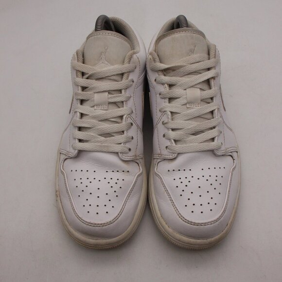 Nike Air Jordan 1 Low Men\'s Size 8 Triple White Shoes Sneakers 2022 553558-136 main image 5